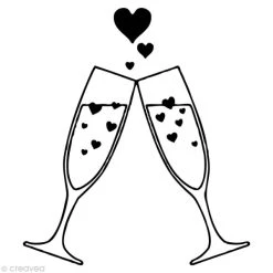 Coupon 😉 Tampon Bois Artemio Mariage Champagne ✔️