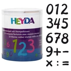 Offres 🛒 Heyda Tampons Alphabet Kit 15 Tampons Chiffres ⭐