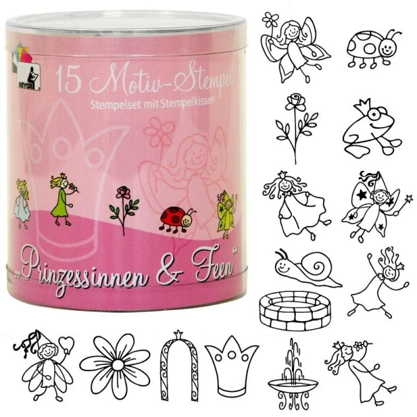 Promo ⭐ Heyda Kit Tampon Kit 15 Tampons Princesses Et Fées ⭐ 1 Promo ⭐ Heyda Kit Tampon Kit 15 Tampons Princesses Et Fées ⭐