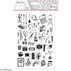 Meilleur prix 👍 Aladine Kit Tampon Tampons Stampo Bullet Journal - Hobbies - 46 Pcs 🌟