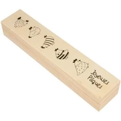 Remise 😉 Artemio Tampon Bois Tampons Bois Les Poulettes - Joyeuses Pâques - 4 X 3 Cm - 6 Pcs ❤️