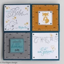 Offres 👍 Florilèges Design Tampon Transparent Tampons Sweety Clear Bienvenue Bébé - De 0,5 à 4,5 Cm - 9 Pcs ✔️ -Tampons scrap Soldes unnamed file 1478