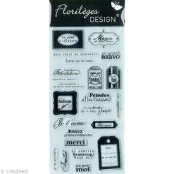 Acheter ✔️ Florilèges Design Tampon Transparent Tampon Florilèges Souhaits - 23 Tampons Transparents ❤️