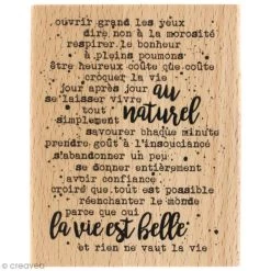 Offres ⭐ Florilèges Design Tampon Bois Gypsy Forest - Au Naturel - 80 X 100 Mm 😍