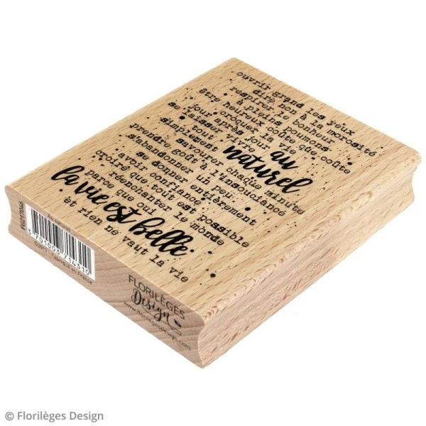 Offres ⭐ Florilèges Design Tampon Bois Gypsy Forest - Au Naturel - 80 X 100 Mm 😍 2 Offres ⭐ Florilèges Design Tampon Bois Gypsy Forest - Au Naturel - 80 X 100 Mm 😍 – Image 2