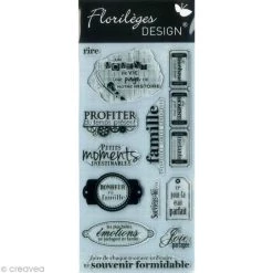 Offres 🎁 Florilèges Design Tampon Transparent Tampon Florilèges Moments De Vie - 12 Tampons Transparents ⌛