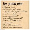 Meilleur prix ⌛ Florilèges Design Tampon Bois Tampon Texte - Un Grand Jour - 7 X 7 Cm 🎁