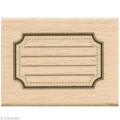 Acheter 🎁 Florilèges Design Tampon Bois Tampon étiquette - Etiquette école - 5 X 4 Cm 🥰