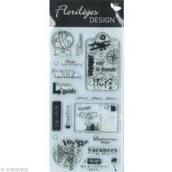 De gros ✔️ Florilèges Design Tampon Transparent Tampon Florilèges Voir Le Monde - 15 Tampons Transparents ❤️