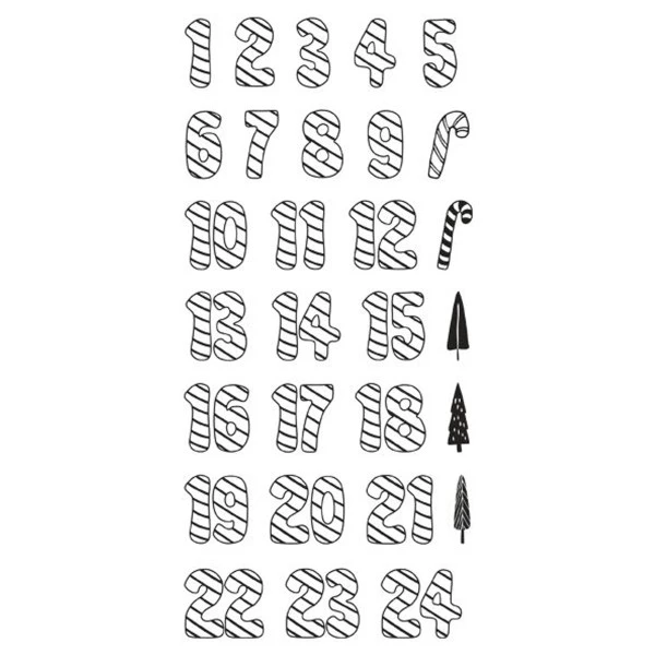 Vente flash 🧨 Tampon Transparent Tampons Calendrier De L'Avent Transparents Rayher - 29 Pcs 😍 3 Vente flash 🧨 Tampon Transparent Tampons Calendrier De L'Avent Transparents Rayher - 29 Pcs 😍 – Image 3