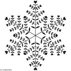 Tout neuf 😀 Tampon Bois Artemio Folk - Flocon - 6 X 7 Cm ⌛