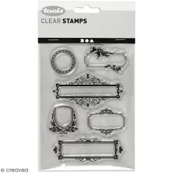 Offres 🥰 Creativ Company Tampon Transparent Set De Tampons Transparents - Cadres Avec Déco - 6 Pcs 😀