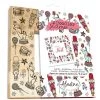 Tout neuf 🧨 Aladine Tampon Bois Tampon Doodler - Cadre Parade De Noël - 13,5 X 13,5 Cm ⭐