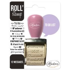 De gros ⭐ Aladine Tampon à Molette Roll'Stamp - To Do List - 12 Messages 👍