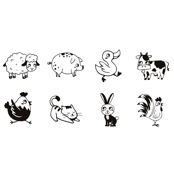 Offres ⭐ Aladine Tampon Enfant Kit De Tampons Bois Stampo Bambino - Ferme - 8 Pcs ⌛ 2 Offres ⭐ Aladine Tampon Enfant Kit De Tampons Bois Stampo Bambino - Ferme - 8 Pcs ⌛ – Image 2