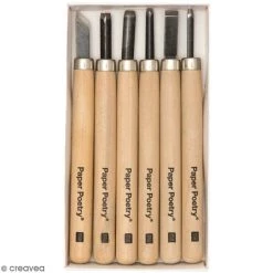 Remise 😍 Rico Design Tampon à Graver Assortiment De Couteaux à Sculpter - 6 Pcs ✨