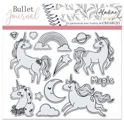 Top 10 ❤️ Aladine Tampon Transparent Tampons Clear Stampon Bullet Journal - Licornes - 13 Pcs 🤩