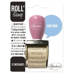 Tout neuf ❤️ Aladine Tampon à Molette Roll'Stamp - Bon Pour - 12 Messages 😍