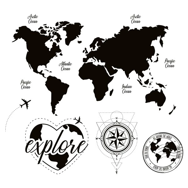 Offres 🔥 Aladine Kit Tampon Tampons XXL Stampo Décor - Road Trip - 5 Pcs 👏 2 Offres 🔥 Aladine Kit Tampon Tampons XXL Stampo Décor - Road Trip - 5 Pcs 👏 – Image 2