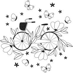 Meilleure affaire ✔️ Artemio Tampon Transparent On My Way - Vélo - 12 X 12 Cm 🤩 -Tampons scrap Soldes unnamed file 295