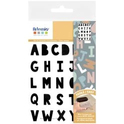 Remise 🥰 Artemio Tampon Transparent Tampons Transparents Mes Jolies Comptines - Alphabet - 2,5 Cm - 26 Pcs 🤩