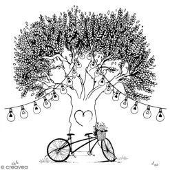 Meilleur prix 🔔 Tampon Bois Aladine - Arbre Tandem - 7 X 7 Cm 💯