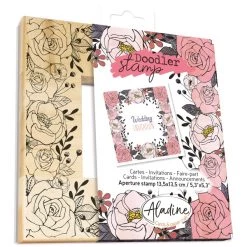 Top 10 🛒 Aladine Tampon Bois Tampon Doodler - Roses - Cadre 13,5 X 13,5 Cm ❤️