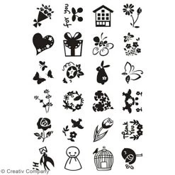 De gros 🧨 Creativ Company Tampon Transparent Set De Tampons Transparents - Petites Salutations - 24 Pcs ✨ -Tampons scrap Soldes unnamed file 338