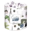 Remise 🔔 Aladine Kit Tampon Kit De Tampons Creative Stamp - Plantes - 21 Pcs 🎁