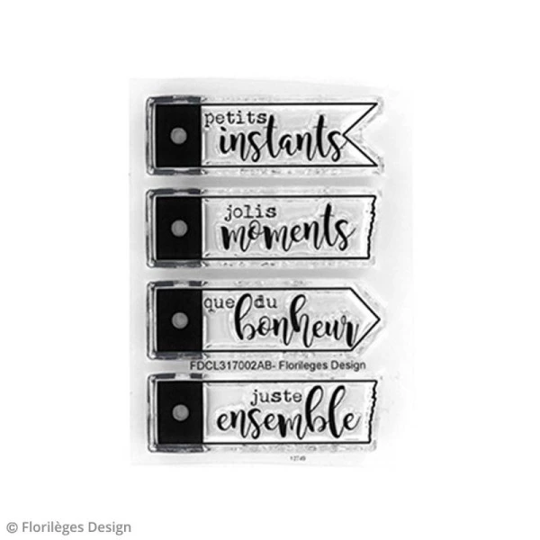 Budget 🔥 Tampon Transparent Tampons Clear Florilèges Design - Etiquettes - 4 Tampons 😀 3 Budget 🔥 Tampon Transparent Tampons Clear Florilèges Design - Etiquettes - 4 Tampons 😀 – Image 3