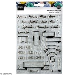 De gros ⌛ Draeger By Toga Tampon Transparent Tampon Clear Toga - Planner - 43 Pcs 😀