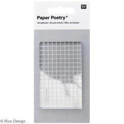 Meilleur prix 🛒 Rico Design Accessoires Pour Tampons Bloc Acrylique Pour Tampons Transparents - 5 X 8 Cm ✔️