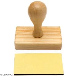 Les meilleures critiques de 🎉 Rico Design Tampon à Graver Poignée Tampon Bois - Base Rectangulaire De 8 X 4,3 Cm ✨