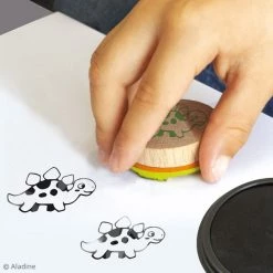 Offres 💯 Aladine Tampon Enfant Kit De Tampons Bois Stampo Bambino - Dinosaure - 8 Pcs 🥰 -Tampons scrap Soldes unnamed file 408