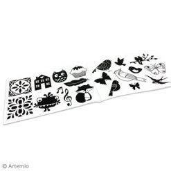 De gros 🔔 Artemio Kit Tampon à Graver - 87 Illustrations 🔥 -Tampons scrap Soldes unnamed file 412