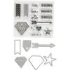 Meilleure affaire 👍 Creativ Company Kit Sans Album Set De Scrapbooking - Tampons Transparents, Matrices De Coupe Et D'embossage - Diamant - 21 Pcs 🧨