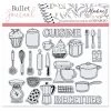 Grosses soldes ❤️ Aladine Tampon Transparent Tampons Clear Stampon Bullet Journal - Cuisine - 24 Pcs 😀
