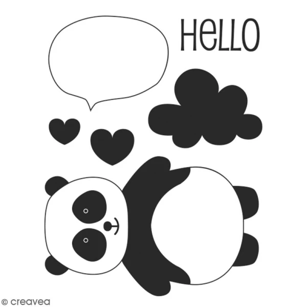 Tout neuf 😀 Tampon Transparent Tampon Clear Artemio - Adorable Panda - 6 Pcs 🌟 2 Tout neuf 😀 Tampon Transparent Tampon Clear Artemio - Adorable Panda - 6 Pcs 🌟 – Image 2