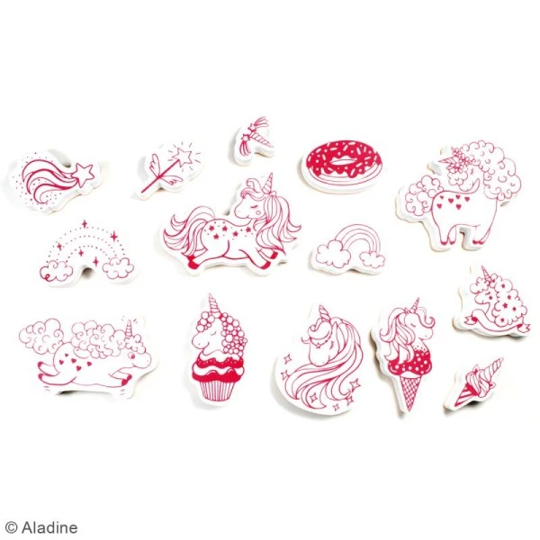Les meilleures critiques de 🎁 Aladine Stampo'textile - Kit Tampon Et Encreur Izink - Licorne - 15 Pcs 💯 2 Les meilleures critiques de 🎁 Aladine Stampo'textile - Kit Tampon Et Encreur Izink - Licorne - 15 Pcs 💯 – Image 2