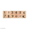 Promo 🎉 Artemio Tampons Alphabet Set De Tampons Bois - Chiffres Antiques 1 Cm - 12 Pcs 🎁