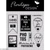 Coupon 💯 Florilèges Design Tampon Transparent Tampons Sweety Clear Pose Et Joli Sourire - De 2,5 à 5,5 Cm - 9 Pcs 👍