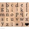 Tout neuf 😀 Tampons Alphabet Tampon Alphabet Artemio Antique Minuscule 1 Cm ❤️