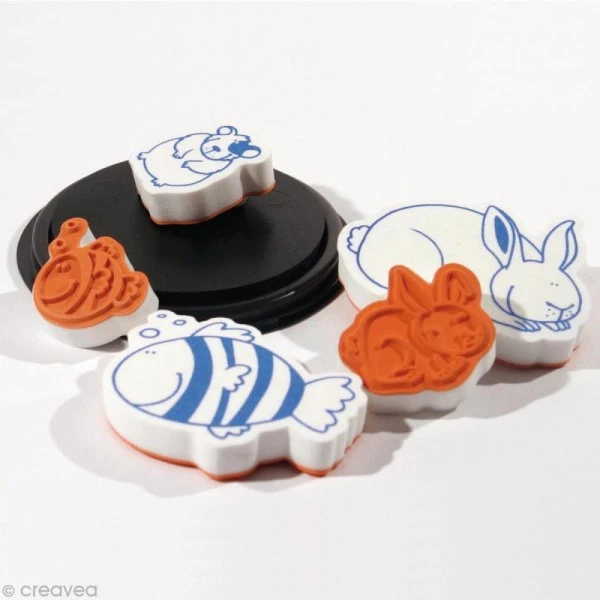 Tout neuf 🤩 Aladine Tampon Enfant Kit 10 Tampons Enfant Stampo'minos Dinosaures ⌛ 3 Tout neuf 🤩 Aladine Tampon Enfant Kit 10 Tampons Enfant Stampo'minos Dinosaures ⌛ – Image 3