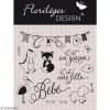 Acheter 🌟 Florilèges Design Tampon Transparent Tampons Sweety Clear Adorable Bébé - De 1 à 9 Cm - 13 Pcs ❤️