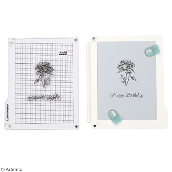 Budget ⭐ Artemio Accessoires Pour Tampons Presse De Précision Pour Tampons Transparents StampingPro - Sans Charnières - A5 🔥 2 Budget ⭐ Artemio Accessoires Pour Tampons Presse De Précision Pour Tampons Transparents StampingPro - Sans Charnières - A5 🔥 – Image 2