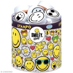 Nouveau ⌛ Aladine Kit Tampon Kit De 38 Tampons Stampo - Smiley World 👍