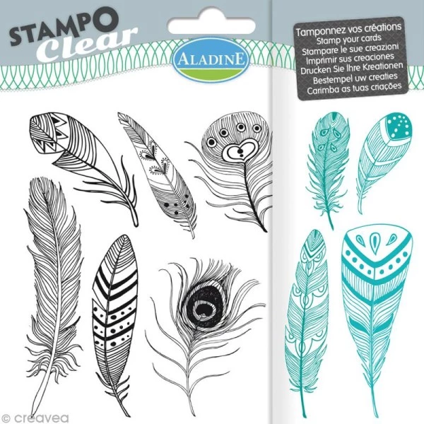 Remise 🔔 Tampon Transparent Tampon Clear Aladine - Plumes - Planche 15 X 12,5 Cm - 10 Stampo'clear 🛒 1 Remise 🔔 Tampon Transparent Tampon Clear Aladine - Plumes - Planche 15 X 12,5 Cm - 10 Stampo'clear 🛒