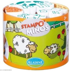 Meilleure affaire ✔️ Aladine Tampon Enfant Kit 10 Tampons Enfant Stampo'minos Ferme 🛒