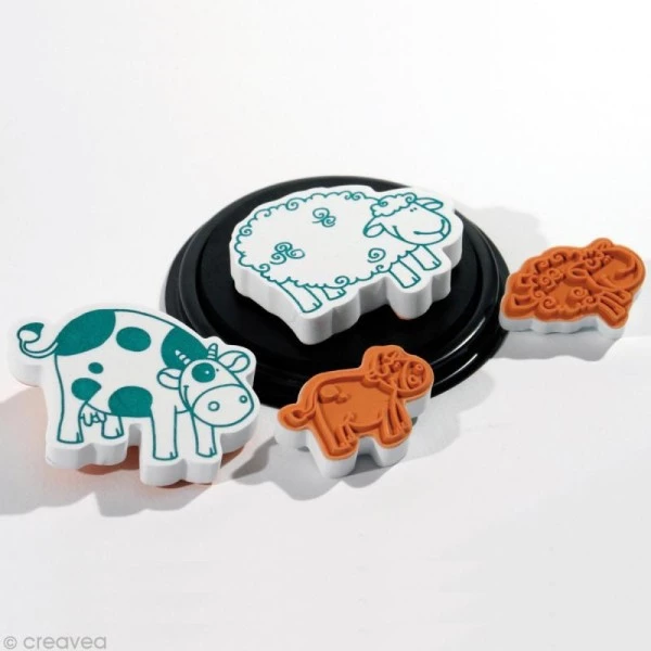 Meilleure affaire ✔️ Aladine Tampon Enfant Kit 10 Tampons Enfant Stampo'minos Ferme 🛒 3 Meilleure affaire ✔️ Aladine Tampon Enfant Kit 10 Tampons Enfant Stampo'minos Ferme 🛒 – Image 3