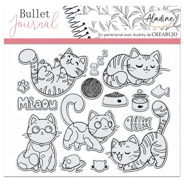 Meilleur prix 🔥 Aladine Tampon Transparent Tampons Clear Stampon Bullet Journal - Chats - 15 Pcs 🤩 1 Meilleur prix 🔥 Aladine Tampon Transparent Tampons Clear Stampon Bullet Journal - Chats - 15 Pcs 🤩